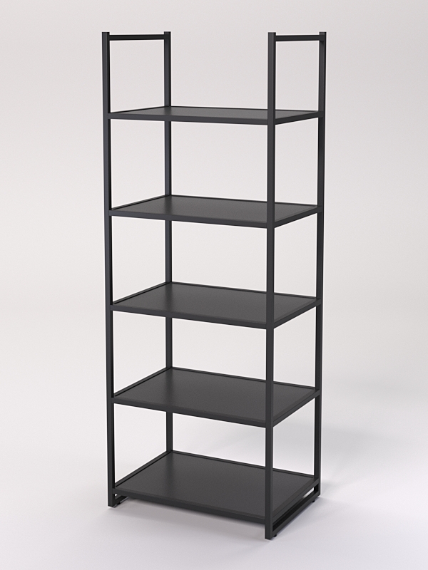 Стеллаж Стронг №83 в стиле ЛОФТ, Черный