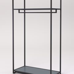 Стеллаж Стронг №87 в стиле ЛОФТ, Темно-Серый