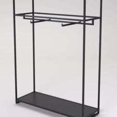 Стеллаж Стронг №93 в стиле ЛОФТ, Черный