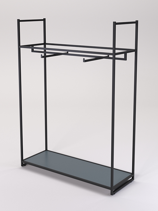 Стеллаж Стронг №93 в стиле ЛОФТ, Темно-Серый