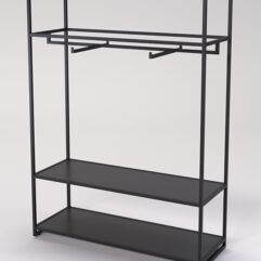 Стеллаж Стронг №99 в стиле ЛОФТ, Черный