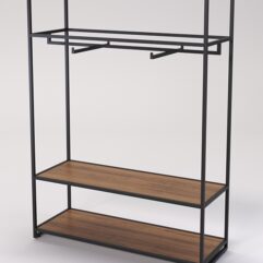 Стеллаж Стронг №99 в стиле ЛОФТ, Орех