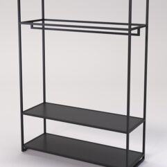 Стеллаж Стронг №101 в стиле ЛОФТ, Черный