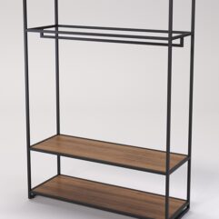 Стеллаж Стронг №101 в стиле ЛОФТ, Орех