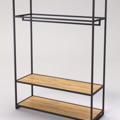 Стеллаж Стронг №101 в стиле ЛОФТ, Дуб Золотистый