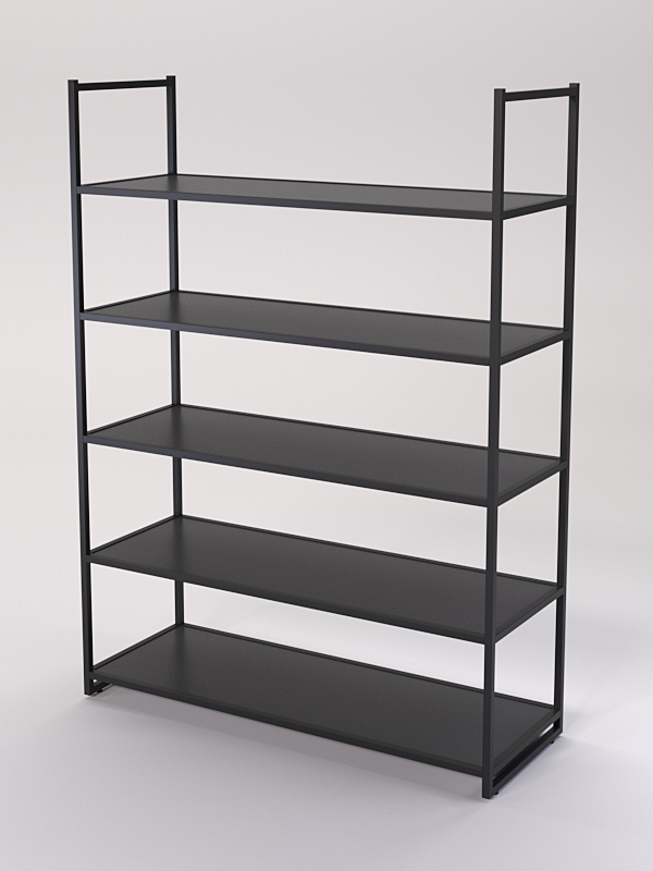 Стеллаж Стронг №103 в стиле ЛОФТ, Черный