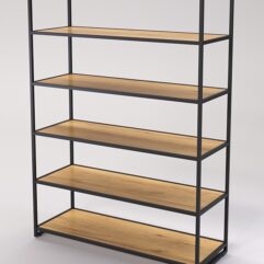 Стеллаж Стронг №103 в стиле ЛОФТ, Дуб Золотистый