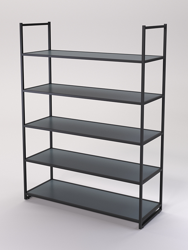 Стеллаж Стронг №103 в стиле ЛОФТ, Темно-Серый