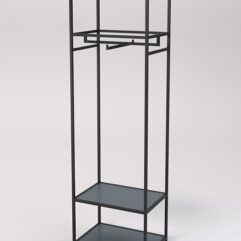 Стеллаж Стронг №113 в стиле ЛОФТ, Темно-Серый