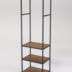 Стеллаж Стронг №121 в стиле ЛОФТ, Орех