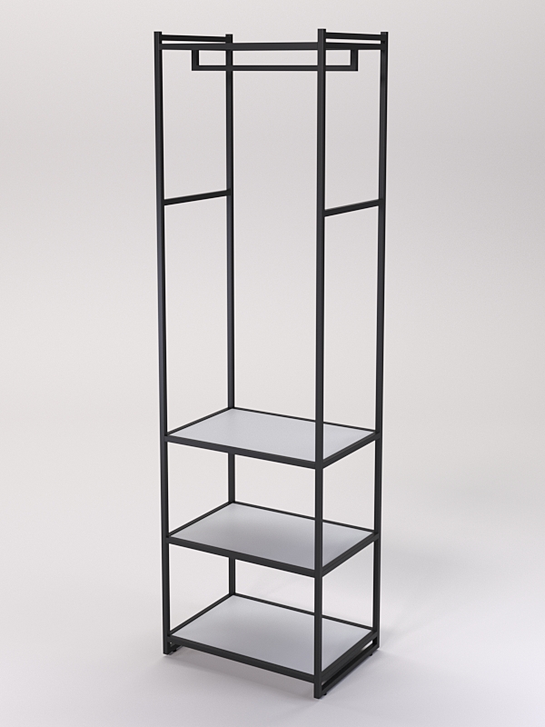 Стеллаж Стронг №123 в стиле ЛОФТ, Серый