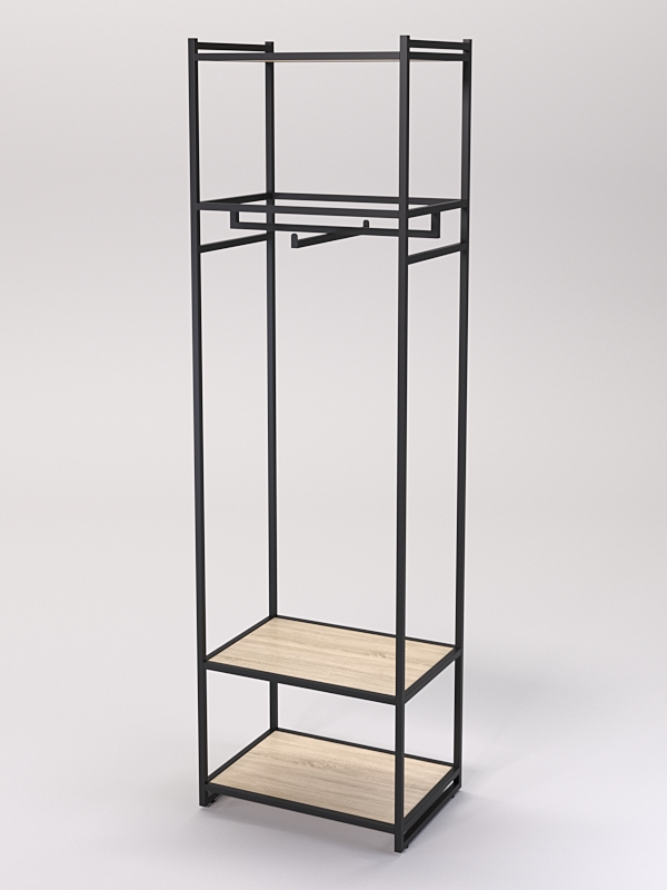 Стеллаж Стронг №125 в стиле ЛОФТ, Дуб Сонома