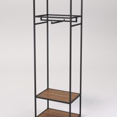 Стеллаж Стронг №125 в стиле ЛОФТ, Орех