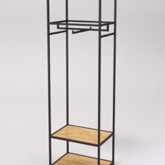 Стеллаж Стронг №125 в стиле ЛОФТ, Дуб Золотистый