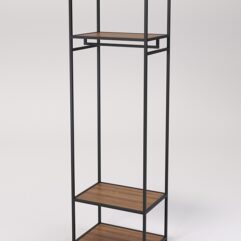 Стеллаж Стронг №129 в стиле ЛОФТ, Орех