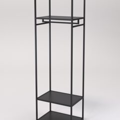 Стеллаж Стронг №131 в стиле ЛОФТ, Черный
