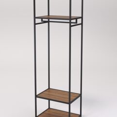 Стеллаж Стронг №131 в стиле ЛОФТ, Орех