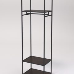 Стеллаж Стронг №131 в стиле ЛОФТ, Дуб Венге