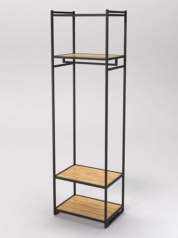 Стеллаж Стронг №131 в стиле ЛОФТ, Дуб Золотистый