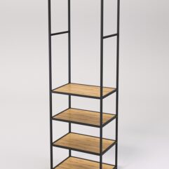 Стеллаж Стронг №133 в стиле ЛОФТ, Дуб Золотистый