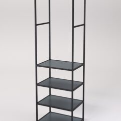 Стеллаж Стронг №133 в стиле ЛОФТ, Темно-Серый