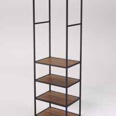 Стеллаж Стронг №135 в стиле ЛОФТ, Орех