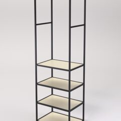 Стеллаж Стронг №135 в стиле ЛОФТ, Крем Вайс