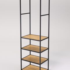 Стеллаж Стронг №135 в стиле ЛОФТ, Дуб Золотистый