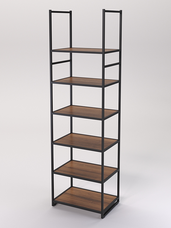 Стеллаж Стронг №137 в стиле ЛОФТ, Орех