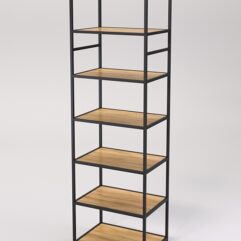 Стеллаж Стронг №137 в стиле ЛОФТ, Дуб Золотистый