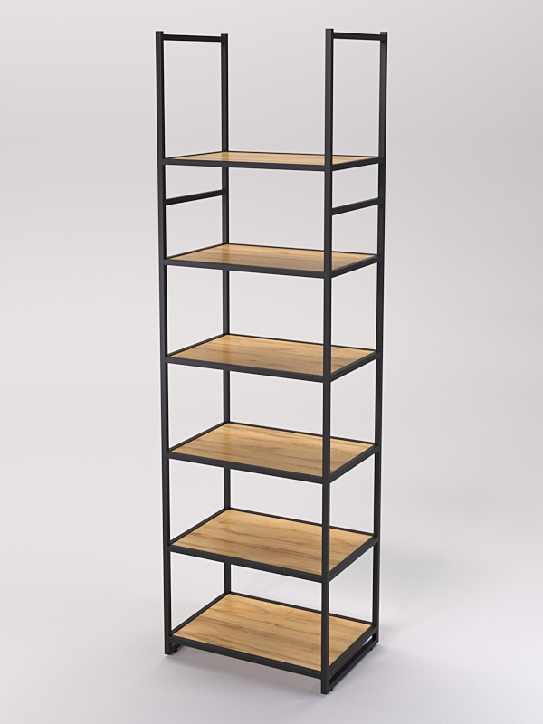 Стеллаж Стронг №137 в стиле ЛОФТ, Дуб Золотистый