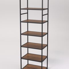 Стеллаж Стронг №139 в стиле ЛОФТ, Орех