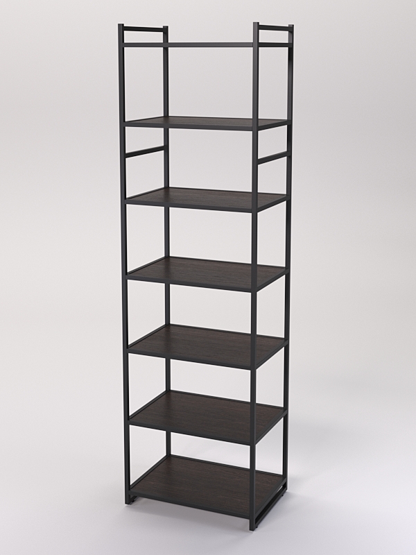 Стеллаж Стронг №139 в стиле ЛОФТ, Дуб Венге