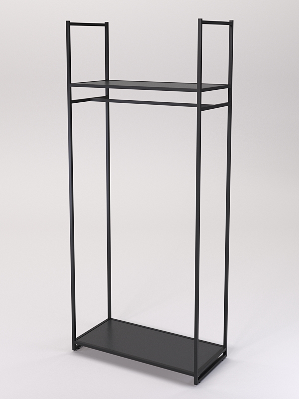 Стеллаж Стронг №141 в стиле ЛОФТ, Черный