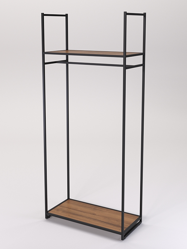 Стеллаж Стронг №141 в стиле ЛОФТ, Орех