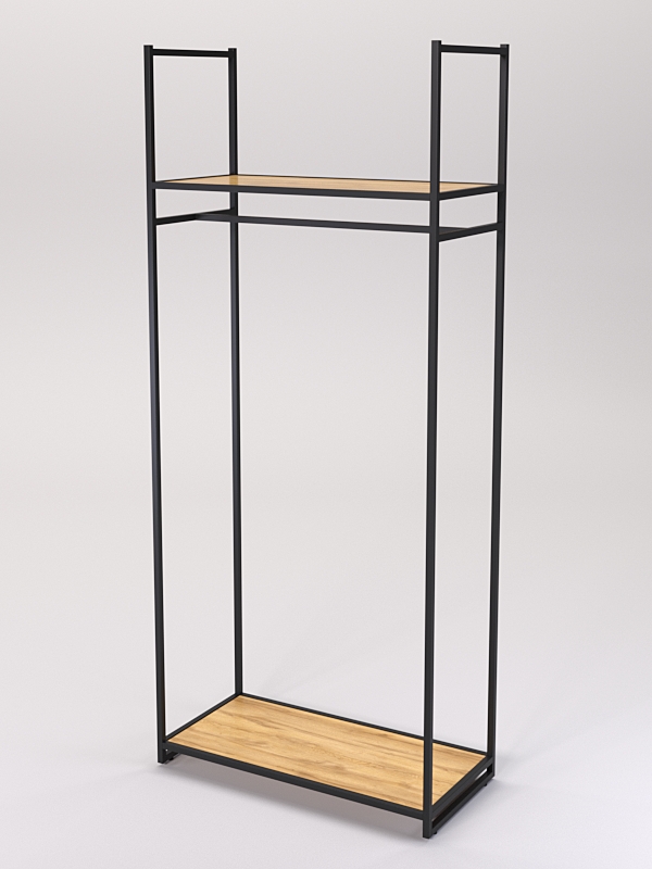 Стеллаж Стронг №141 в стиле ЛОФТ, Дуб Золотистый