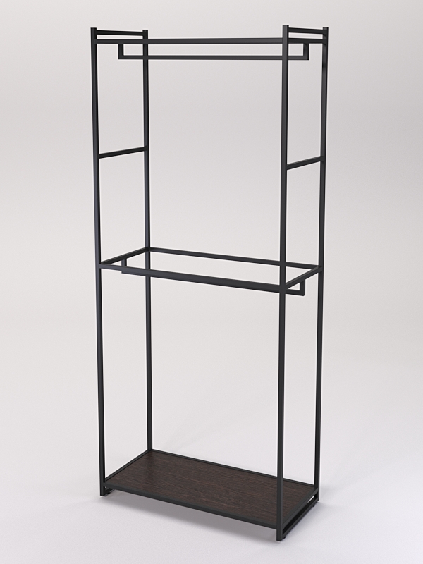 Стеллаж Стронг №142 в стиле ЛОФТ, Дуб Венге