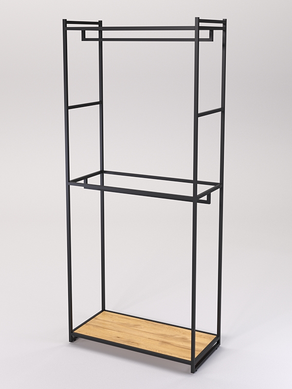 Стеллаж Стронг №142 в стиле ЛОФТ, Дуб Золотистый