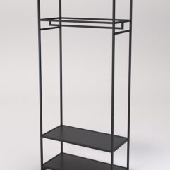 Стеллаж Стронг №143 в стиле ЛОФТ, Черный