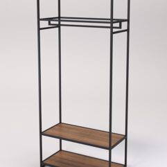 Стеллаж Стронг №143 в стиле ЛОФТ, Орех