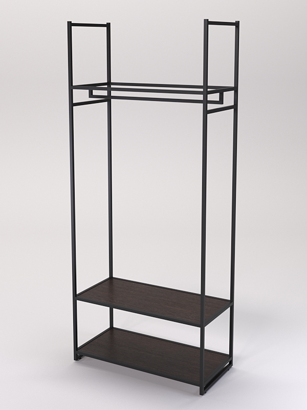 Стеллаж Стронг №143 в стиле ЛОФТ, Дуб Венге