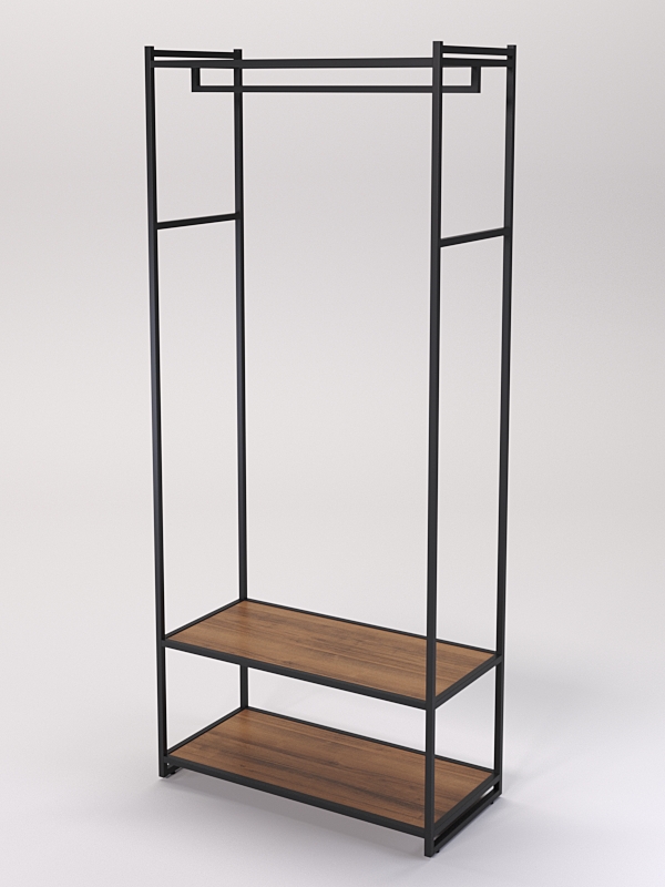 Стеллаж Стронг №144 в стиле ЛОФТ, Орех