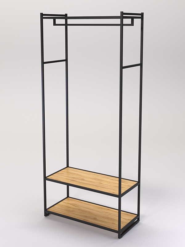 Стеллаж Стронг №144 в стиле ЛОФТ, Дуб Золотистый