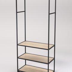 Стеллаж Стронг №145 в стиле ЛОФТ, Дуб Сонома