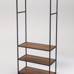 Стеллаж Стронг №145 в стиле ЛОФТ, Орех