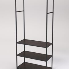 Стеллаж Стронг №145 в стиле ЛОФТ, Дуб Венге