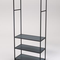 Стеллаж Стронг №145 в стиле ЛОФТ, Темно-Серый