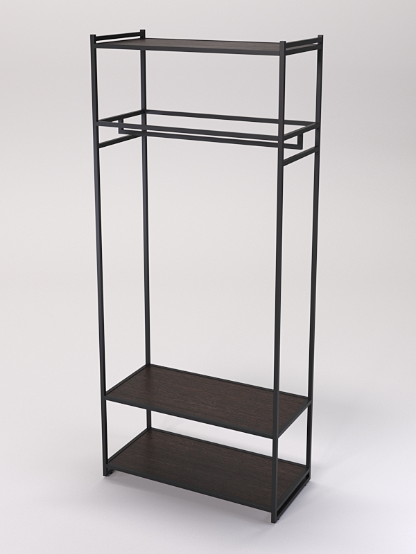 Стеллаж Стронг №146 в стиле ЛОФТ, Дуб Венге