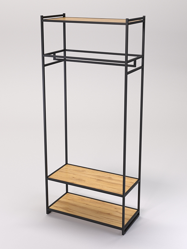 Стеллаж Стронг №146 в стиле ЛОФТ, Дуб Золотистый