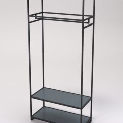 Стеллаж Стронг №146 в стиле ЛОФТ, Темно-Серый